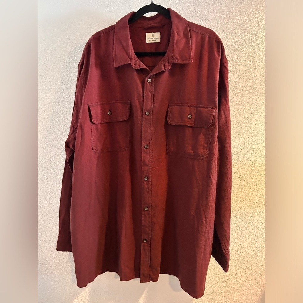 Mutual Weave Men's Casual Button Down Shirt Size 3XL